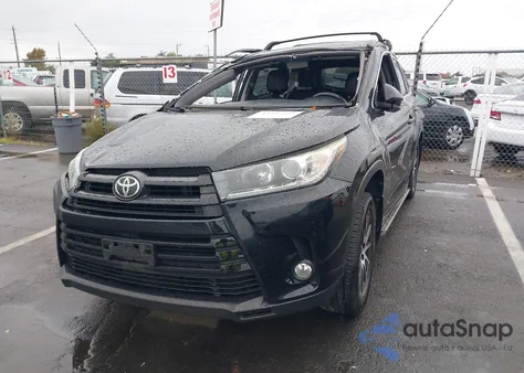 2018 Toyota Highlander Se from USA, damaged, VIN 5TDJZRFH4JS804876